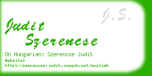 judit szerencse business card